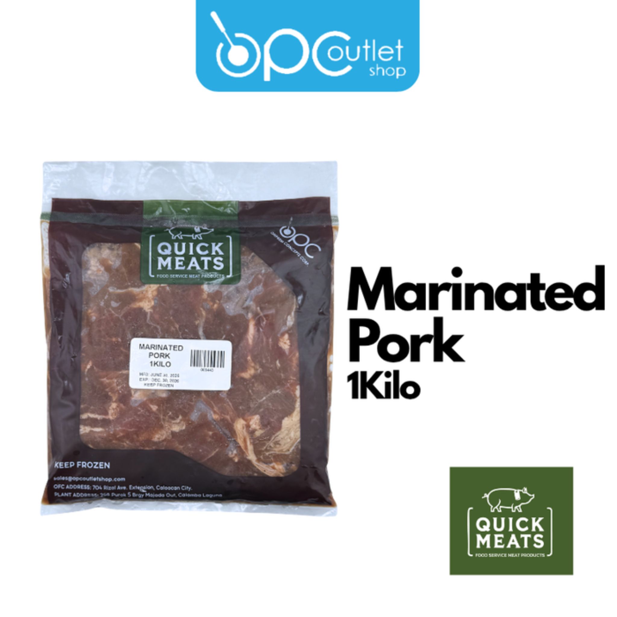 Quickmeats Marinated Pork 1 kg